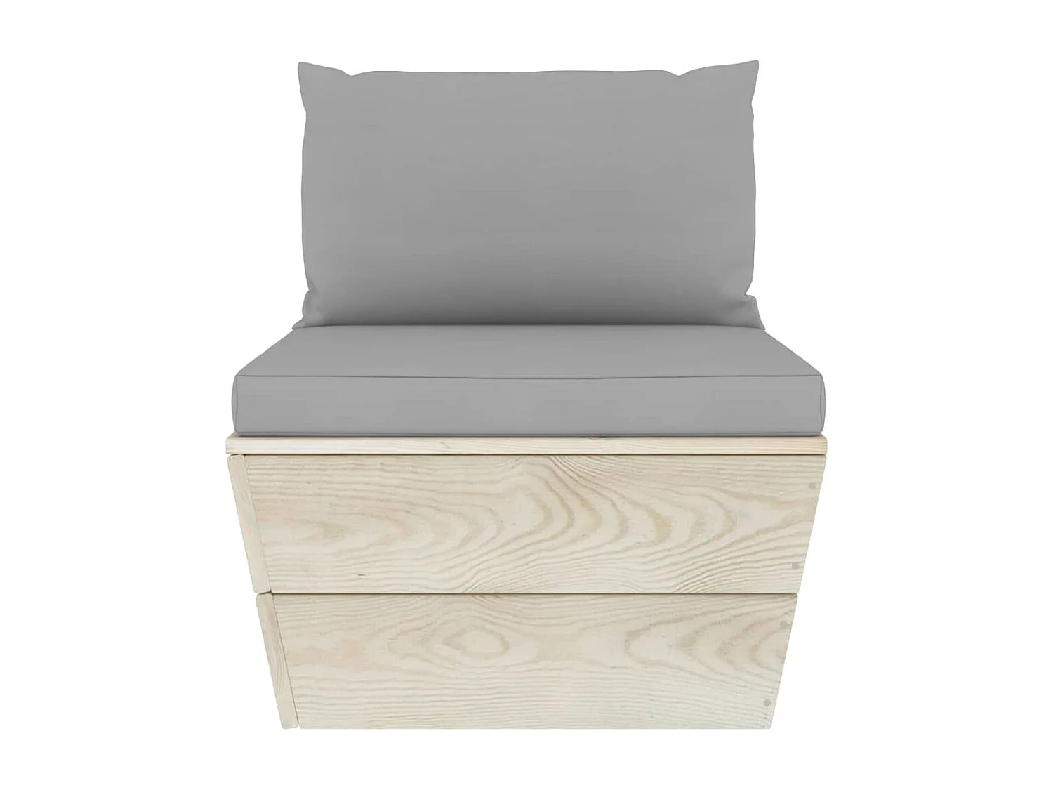 Set Divani da Giardino su Pallet 6 pz con Cuscini Legno Abete