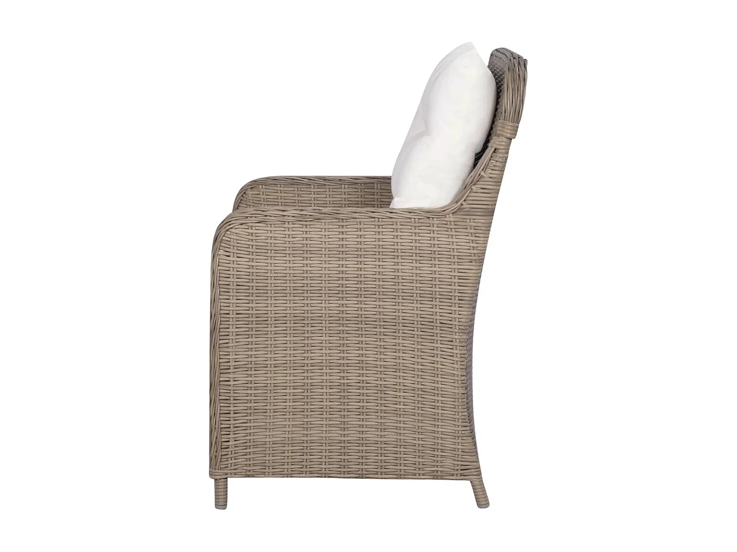 Ensemble à manger d'extérieur avec coussins 9pcs Résine tressée