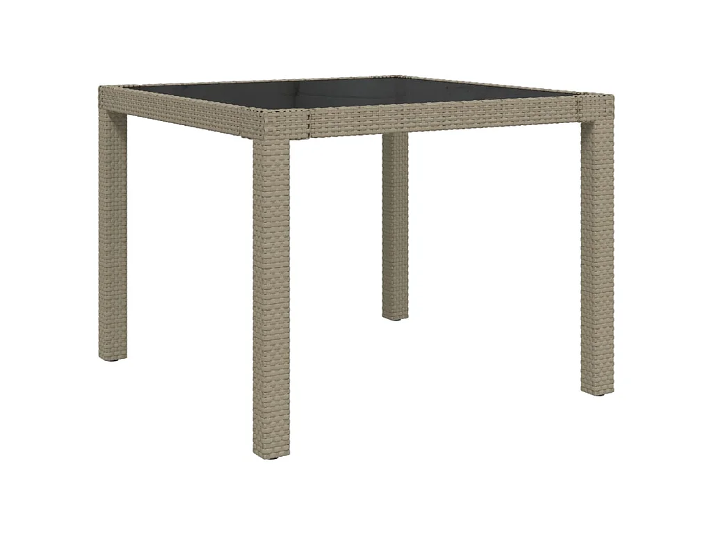 Ensemble à manger d'extérieur 3 pcs et coussins Résine tressée