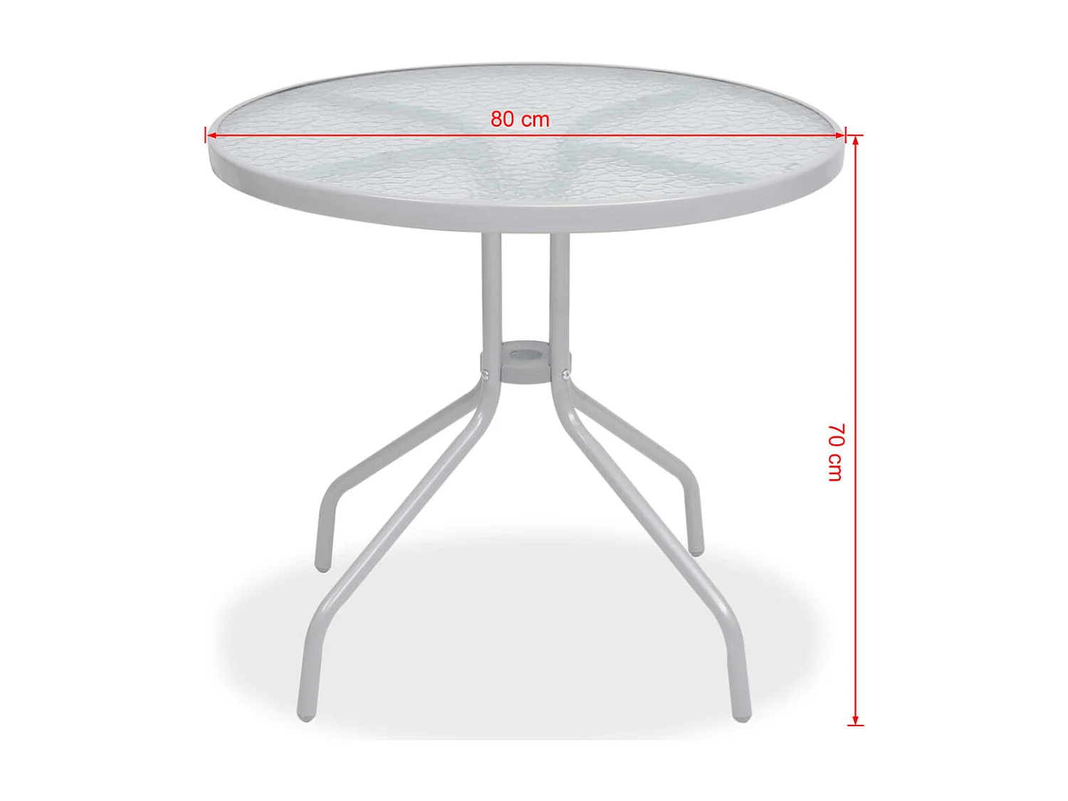 Ensemble à manger d'extérieur 6 pcs Acier et textilène Gris