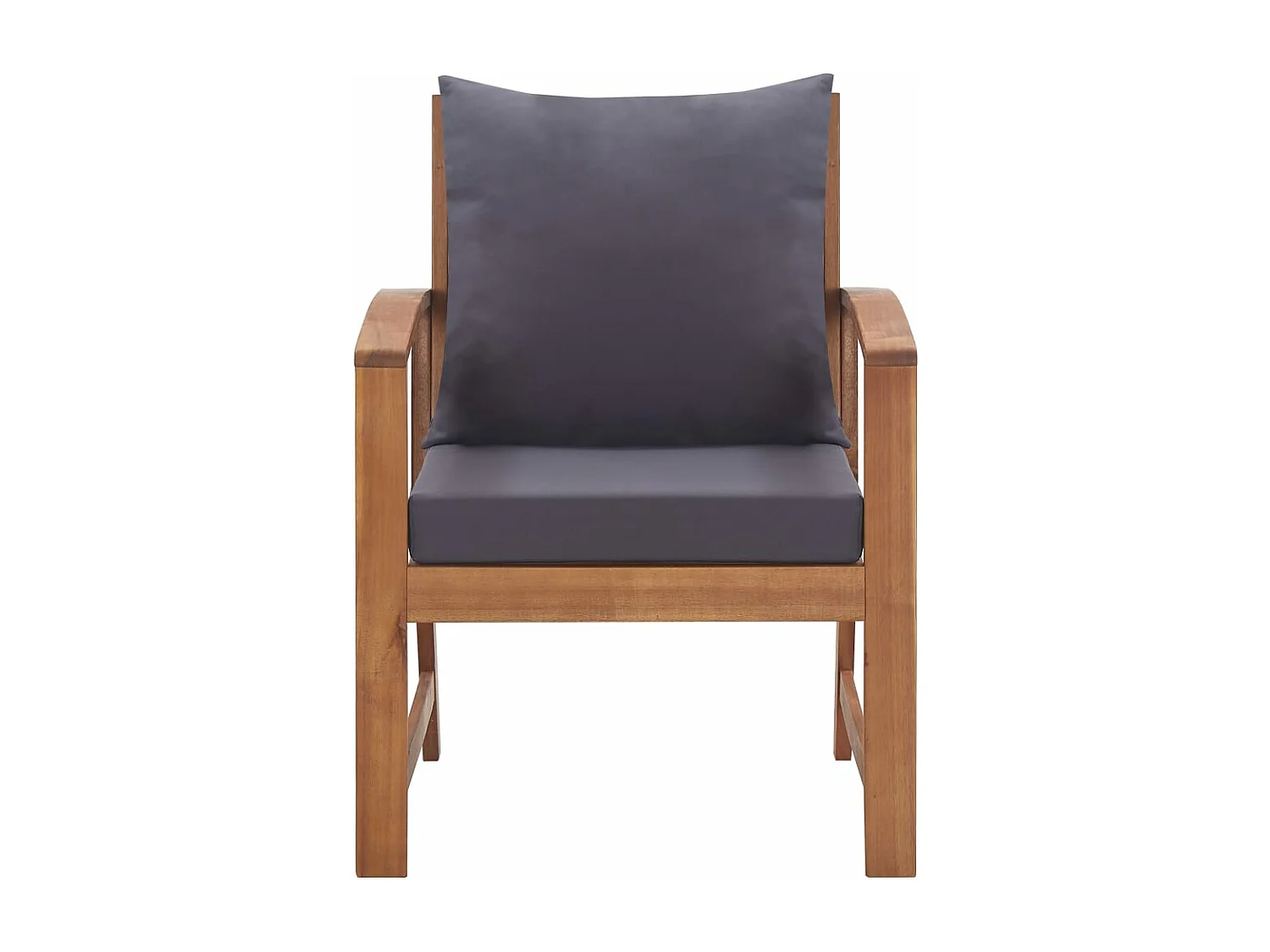 Garten-Lounge-Set mit Auflagen 4-tlg. Massivholz Akazie