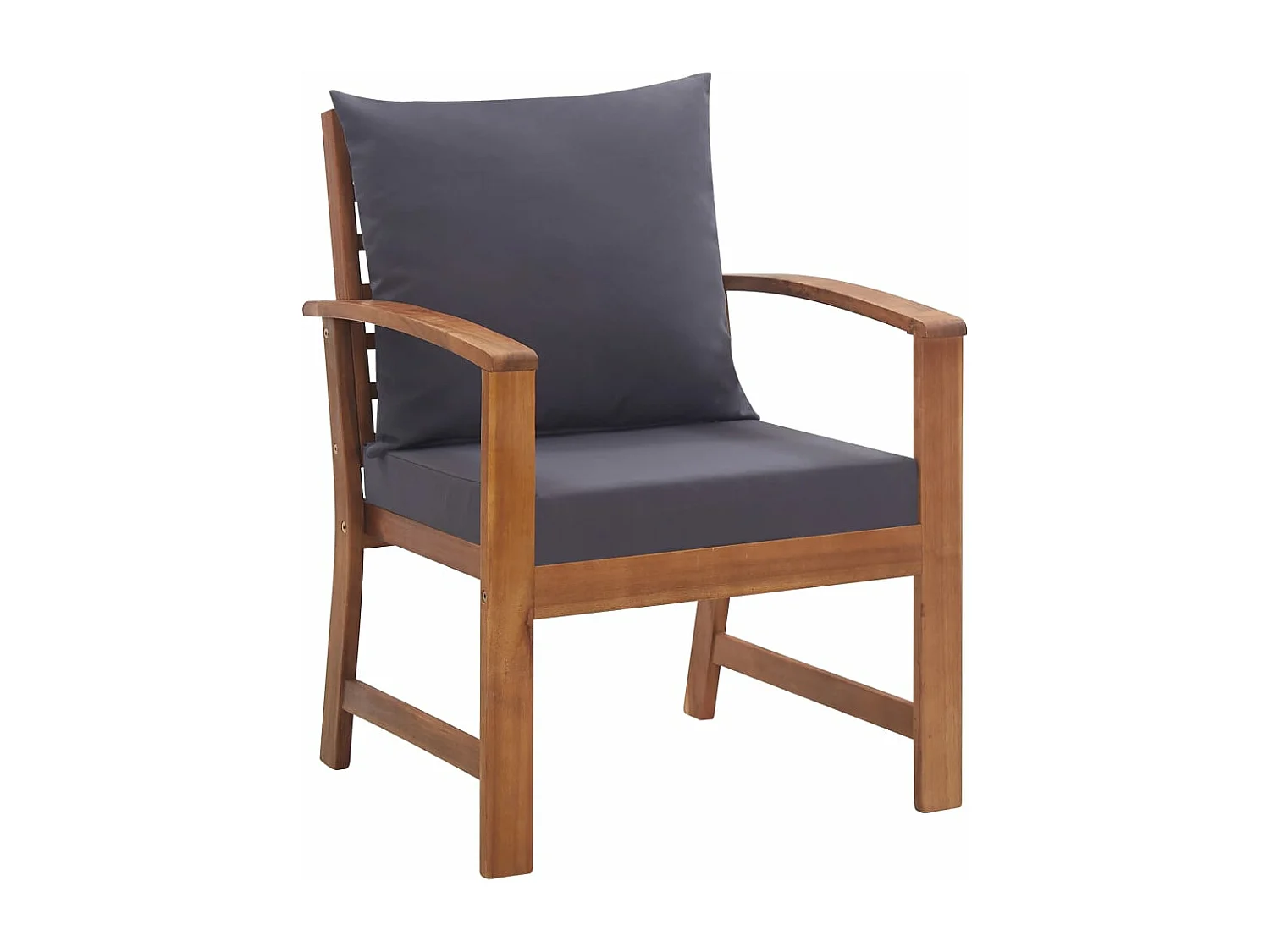 Garten-Lounge-Set mit Auflagen 4-tlg. Massivholz Akazie