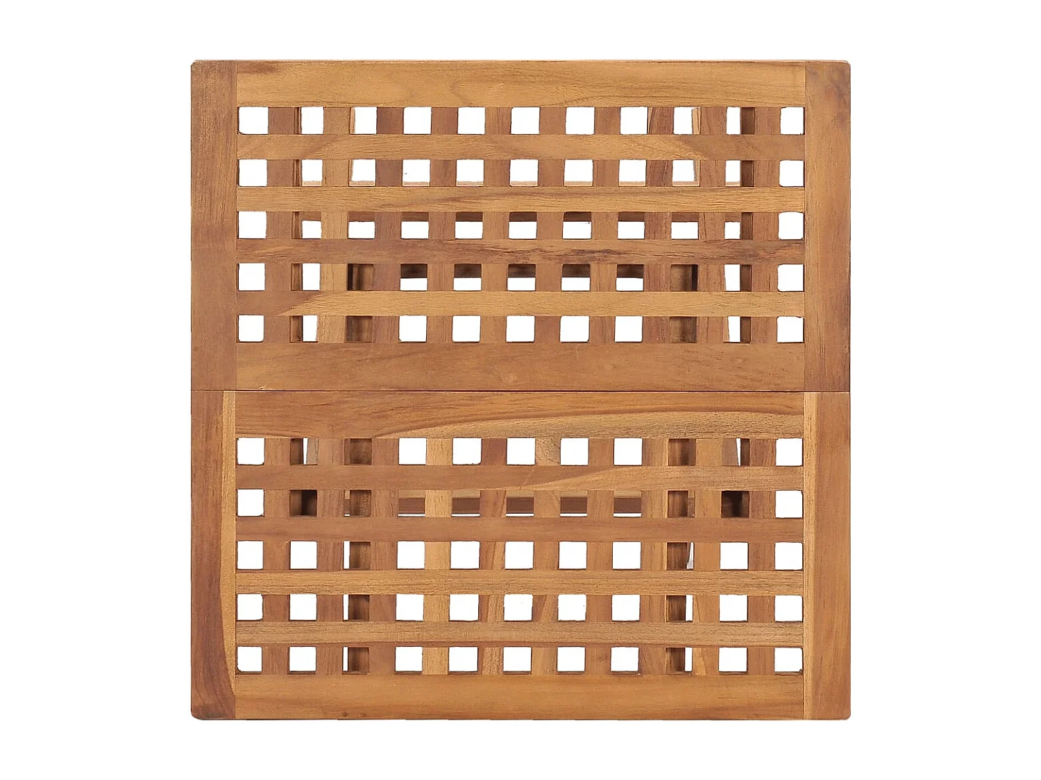 Ensemble à manger d'extérieur pliable avec coussin 3 pcs Teck