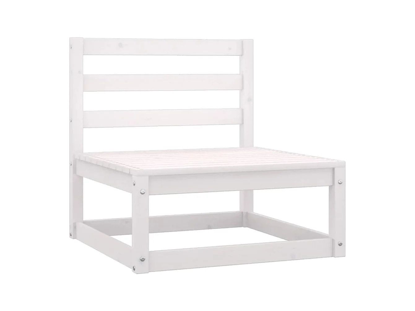 5-tlg. Garten-Lounge-Set mit Kissen Kiefer Massivholz