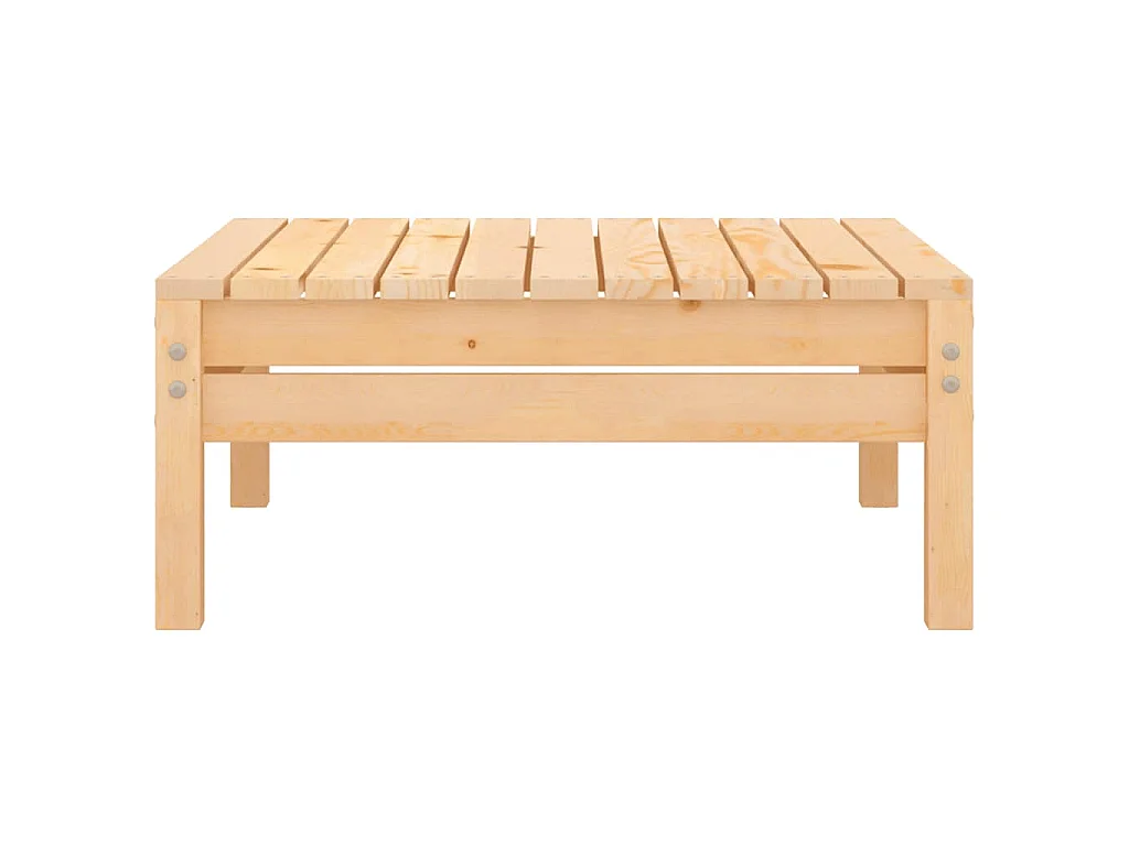 Set Divani da Giardino 3 pz in Legno Massello di Pino