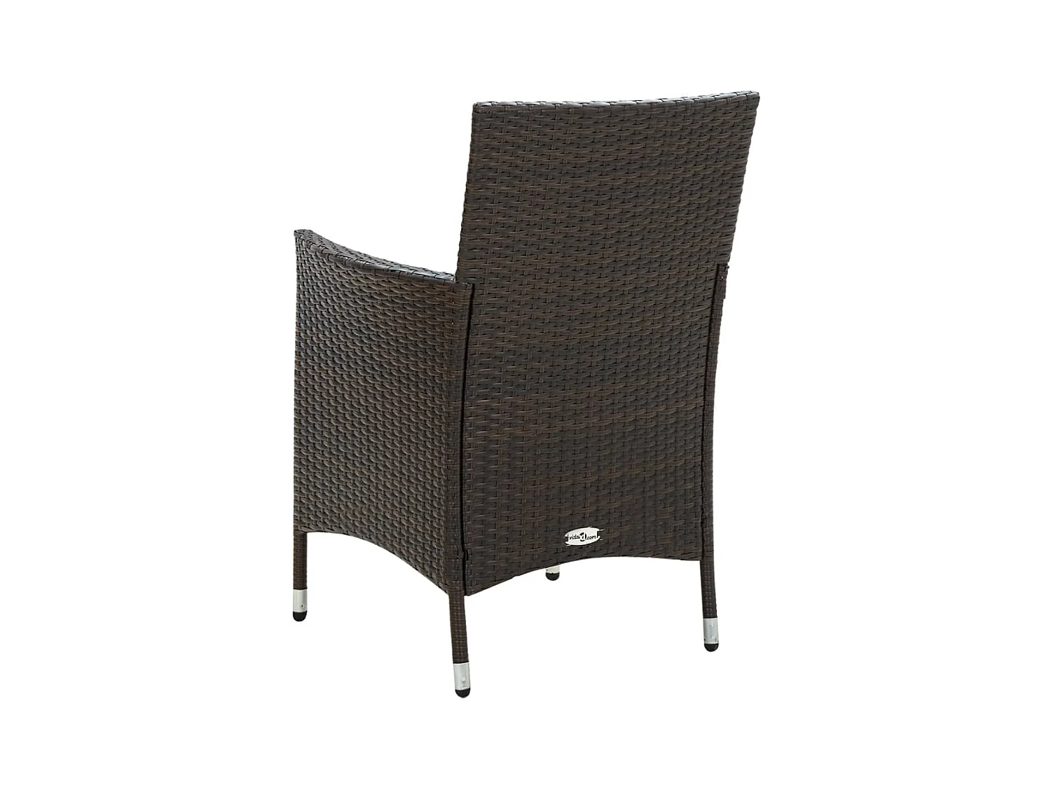 Set Mobili da Giardino 3 pz Polyrattan Marrone