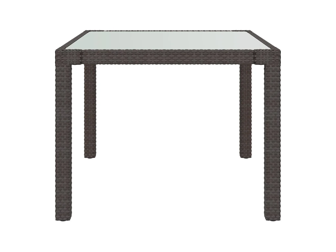 Set Mobili da Giardino 3 pz Polyrattan Marrone