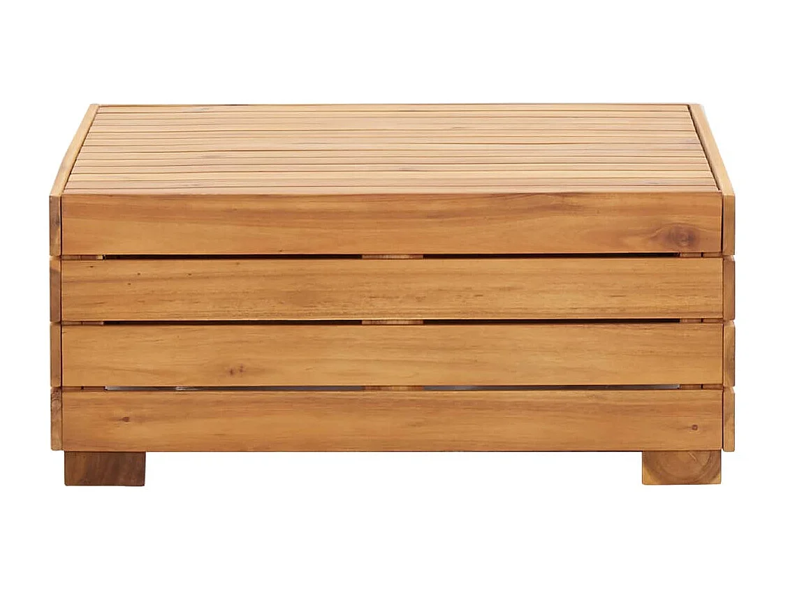 8-tlg. Garten-Sofagarnitur mit Auflagen Akazienholz Cremeweiß