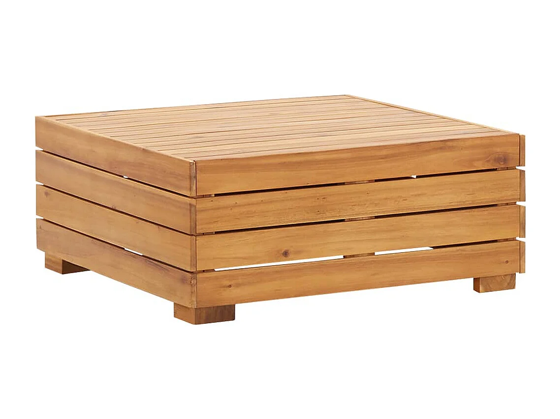 8-tlg. Garten-Sofagarnitur mit Auflagen Akazienholz Cremeweiß