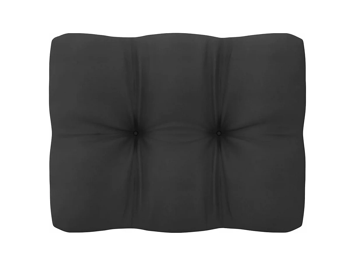 Set Divani da Giardino 10 pz con Cuscini Massello di Pino Nero