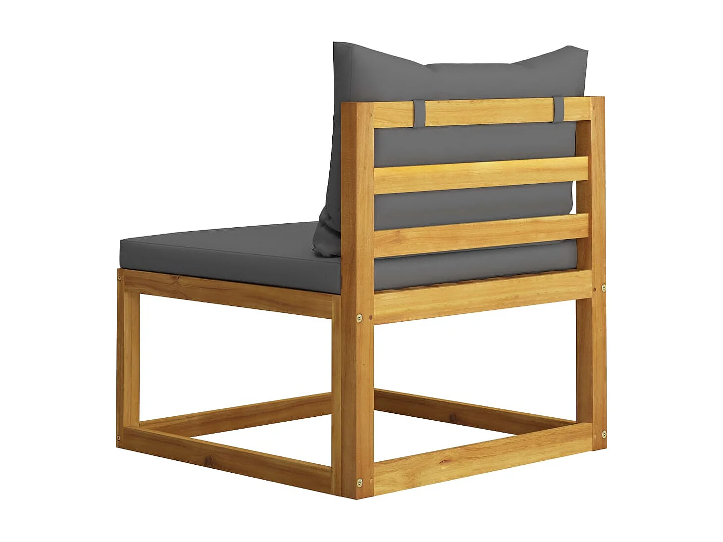 Salon de jardin 9 pcs avec coussin Bois d'acacia solide