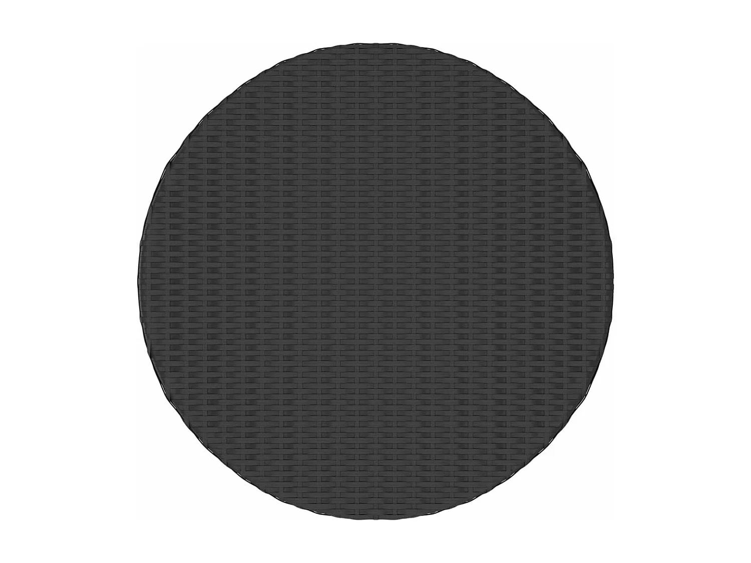 Salon de jardin 5 pcs avec coussins Résine tressée Noir