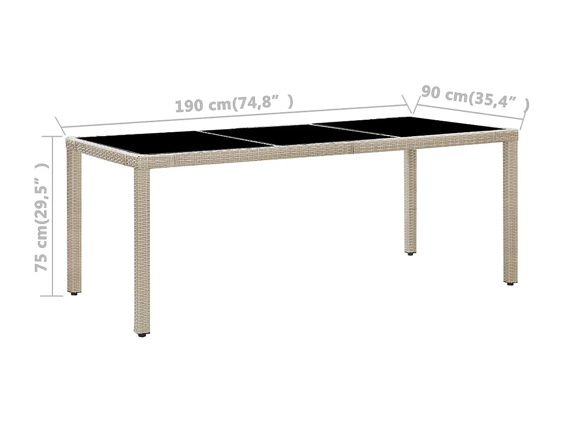 Ensemble à manger d'extérieur et coussins 9 pcs résine tressée