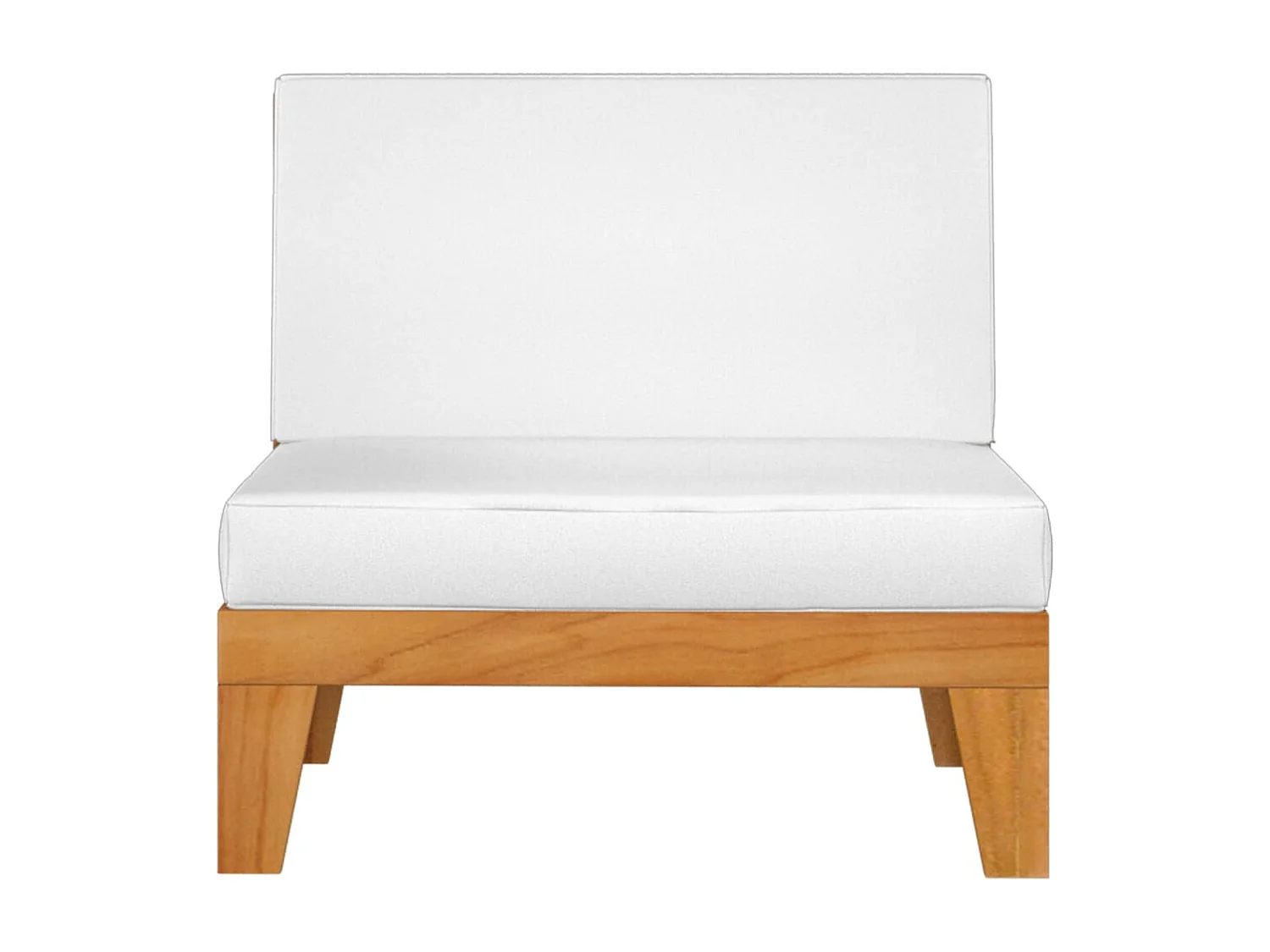 4 pcs conjunto lounge de jardim c/ almofadões acácia maciça