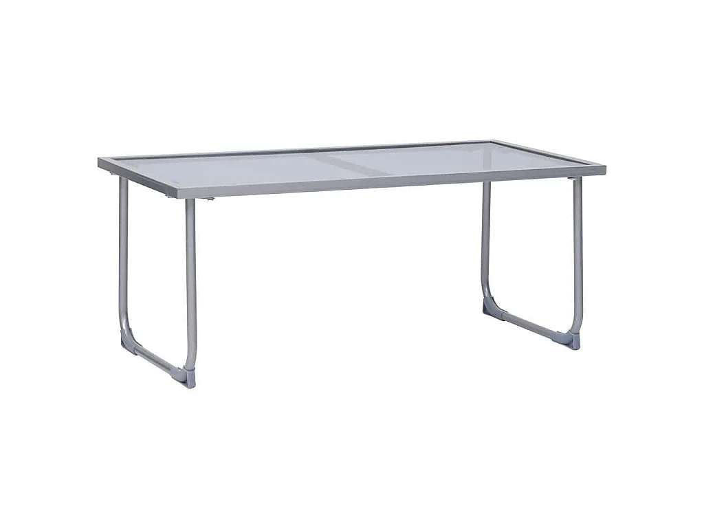 4-delige Loungeset stof en staal taupe
