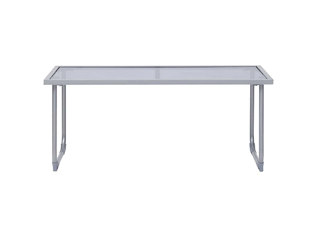 4-delige Loungeset stof en staal taupe
