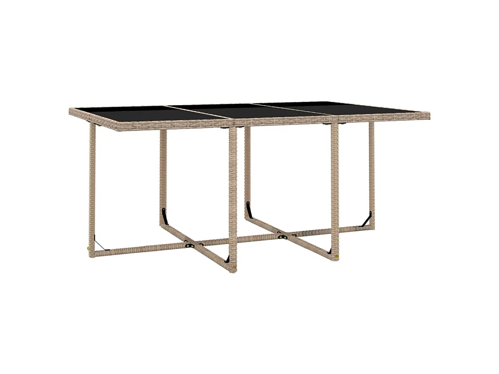Ensemble à manger d’extérieur et coussins 11 pcs Résine tressée