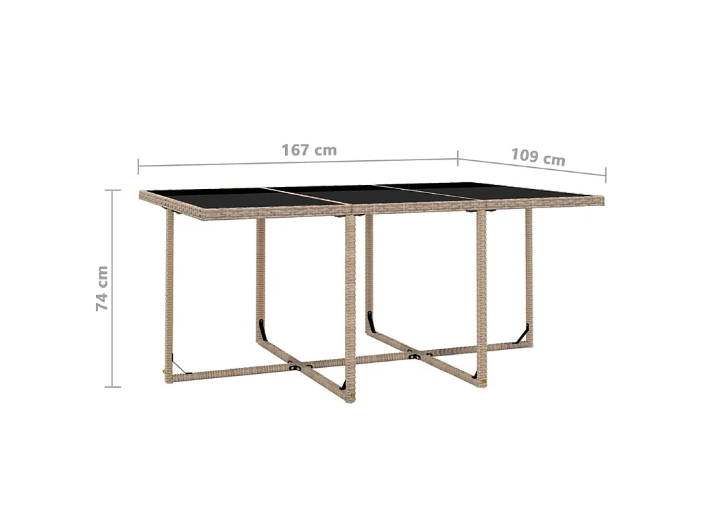 Ensemble à manger d’extérieur et coussins 11 pcs Résine tressée