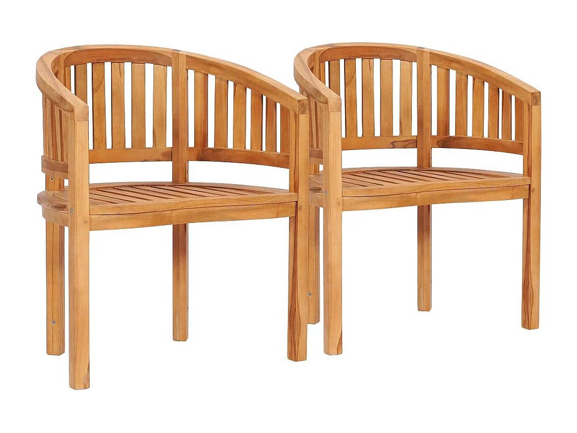 5-tlg. Garten-Lounge-Set Massivholz Teak
