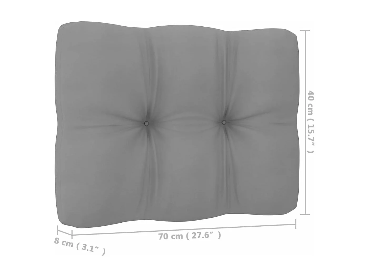 7 pcs conjunto lounge de jardim c/ almofadões pinho maciço