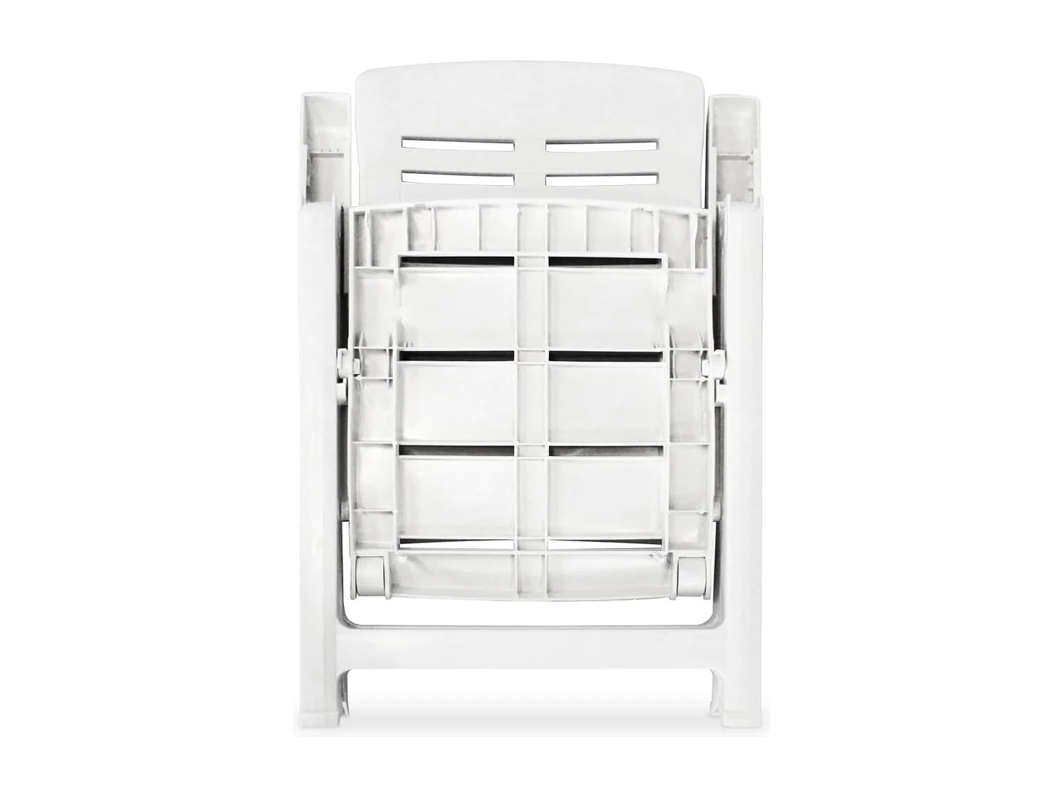 Ensemble à manger d'extérieur 7 pcs Plastique Blanc