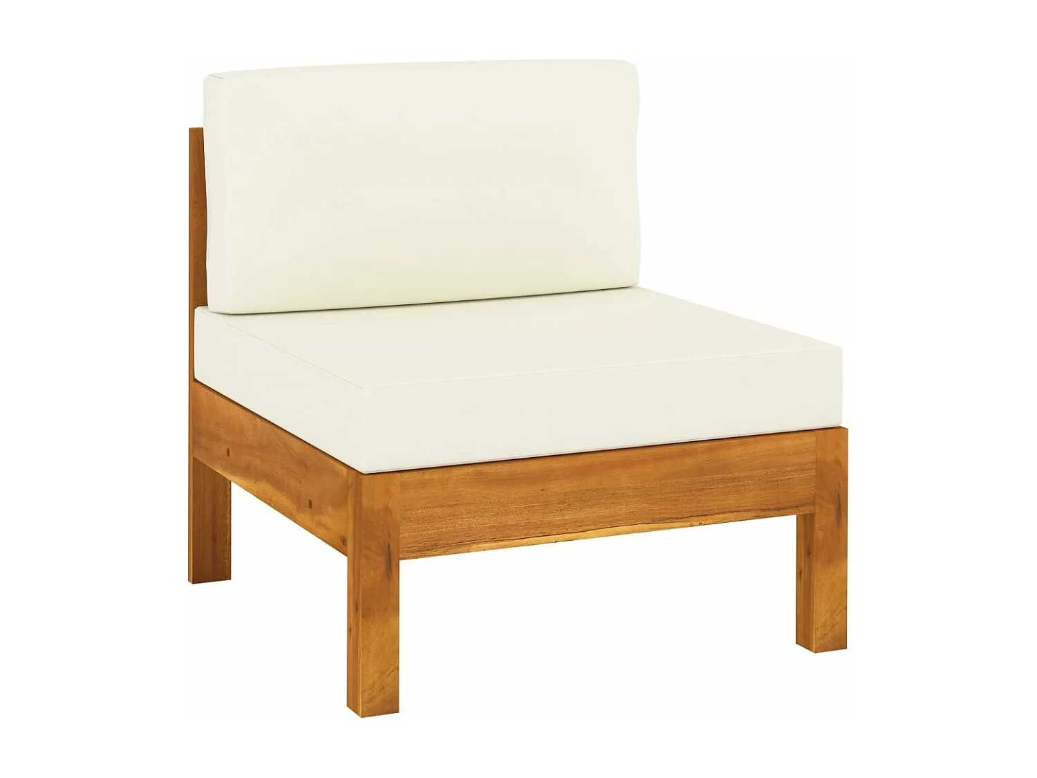 Conjunto de lounge de jardim com 6 peças e almofadas 100x60 cm madeira de acácia