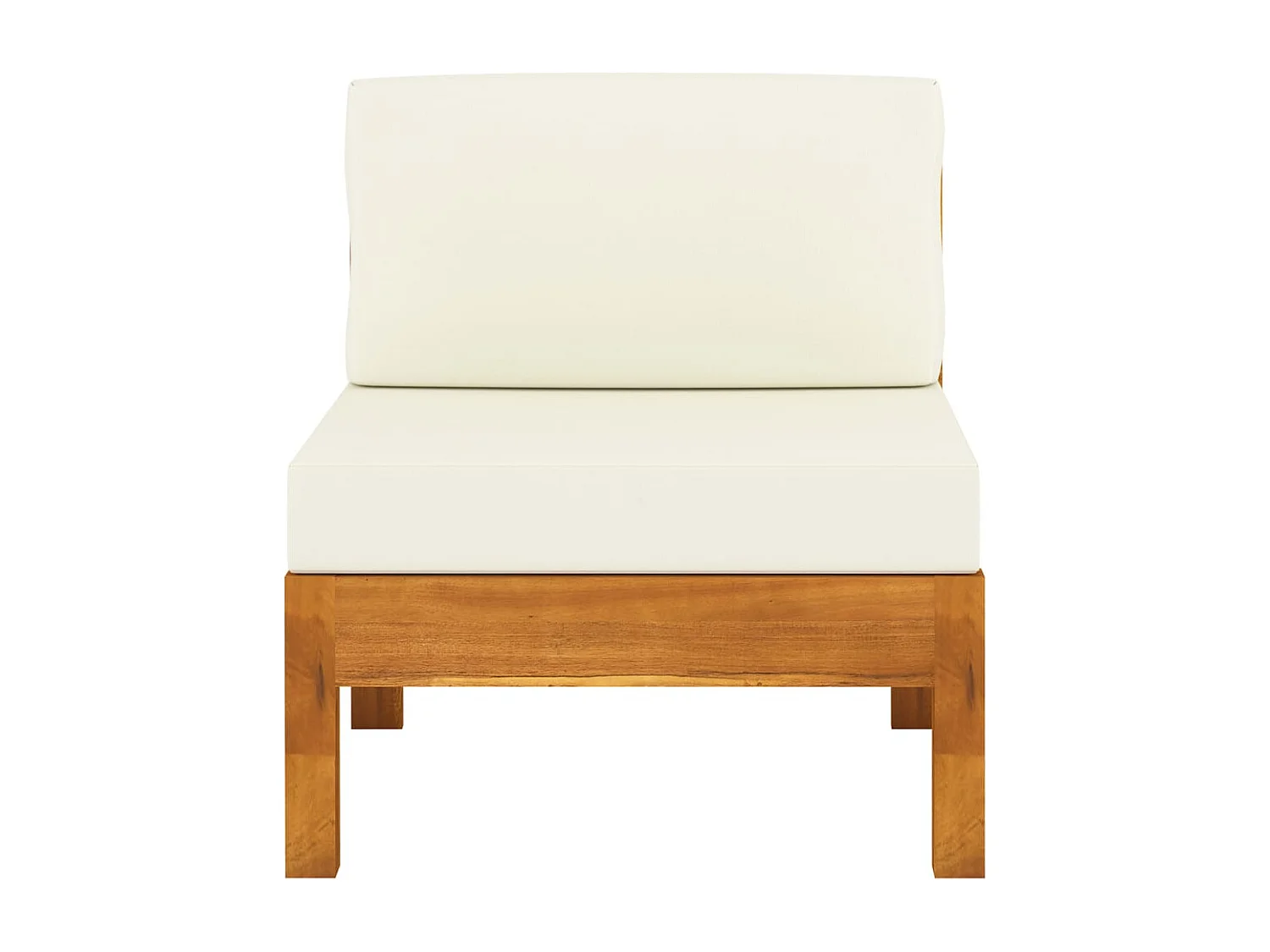 Conjunto de lounge de jardim com 6 peças e almofadas 100x60 cm madeira de acácia