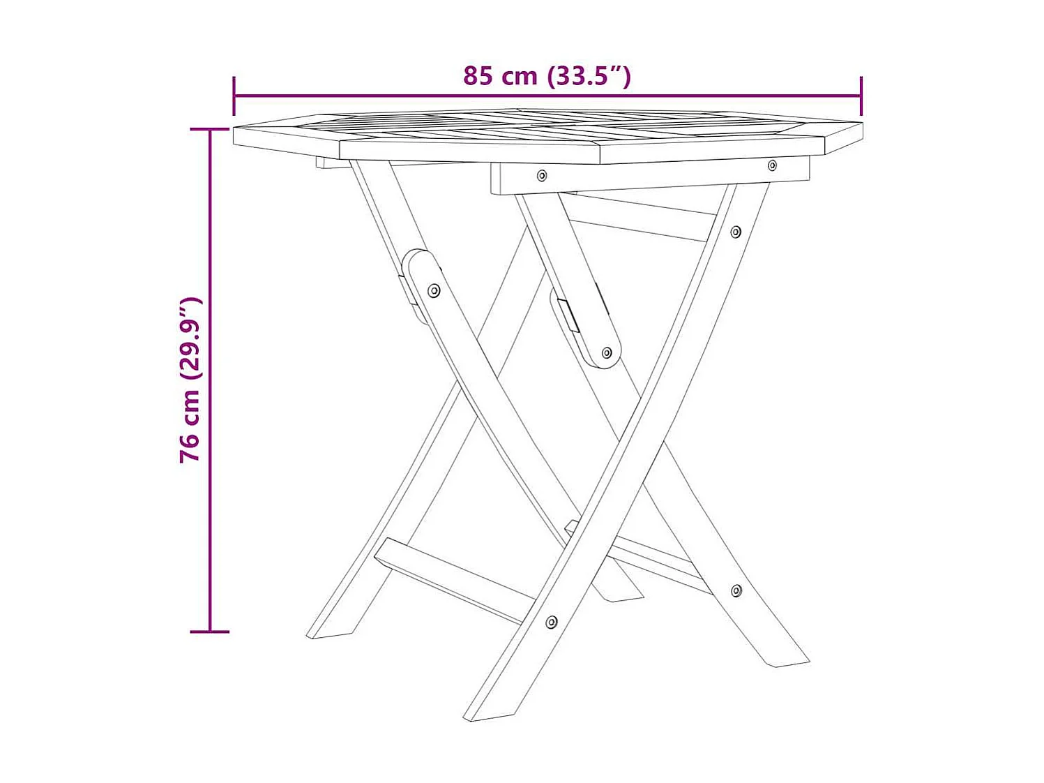Conjunto de comedor de jardín 5 piezas madera maciza de teca