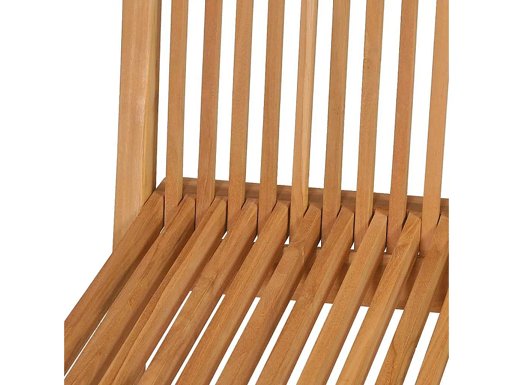 Conjunto de comedor de jardín 5 piezas madera maciza de teca