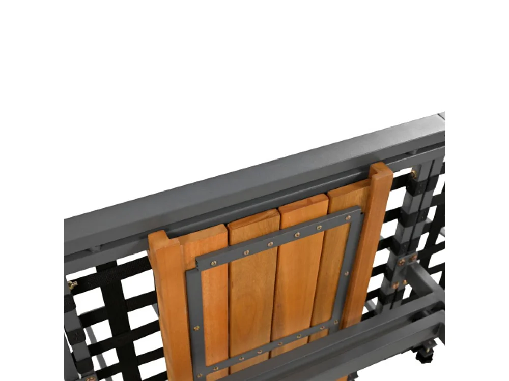 Tuinmeubelset in het grijs, set van 4 stuks inclusief 2 banken