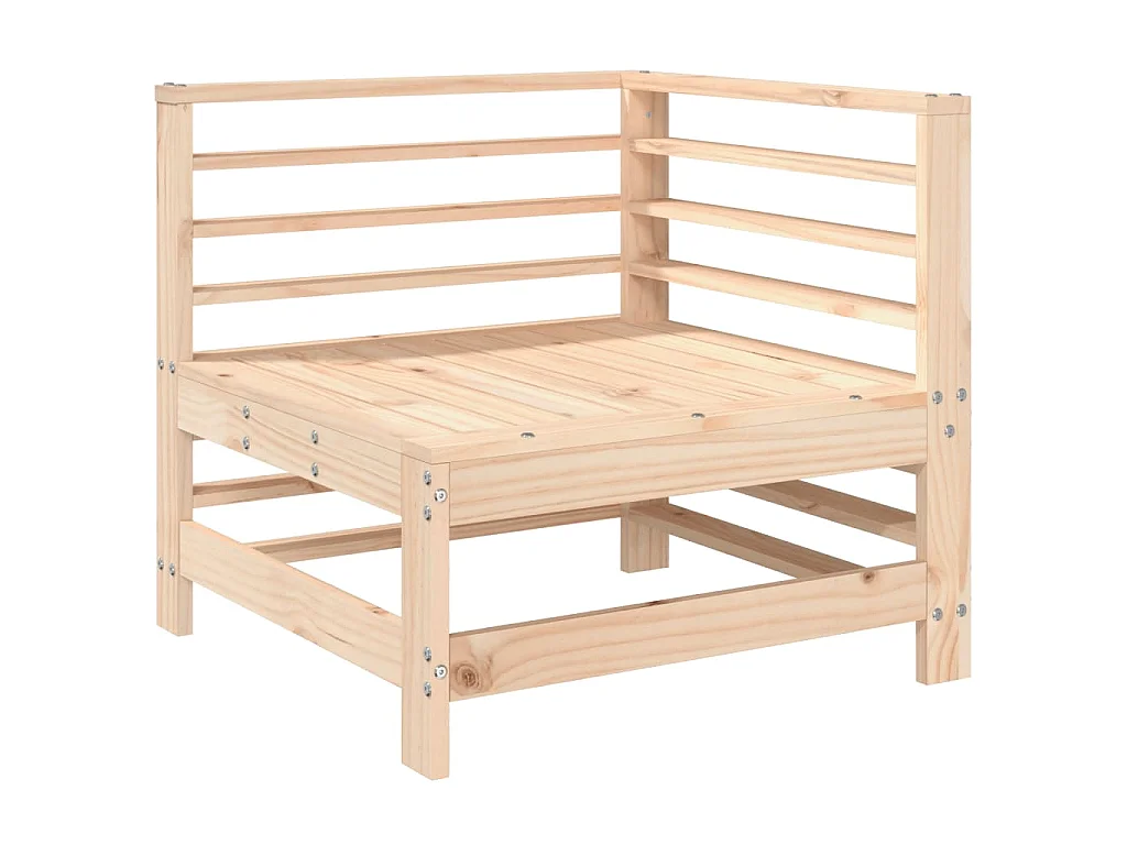 3-tlg. Garten-Lounge-Set Massivholz Kiefer