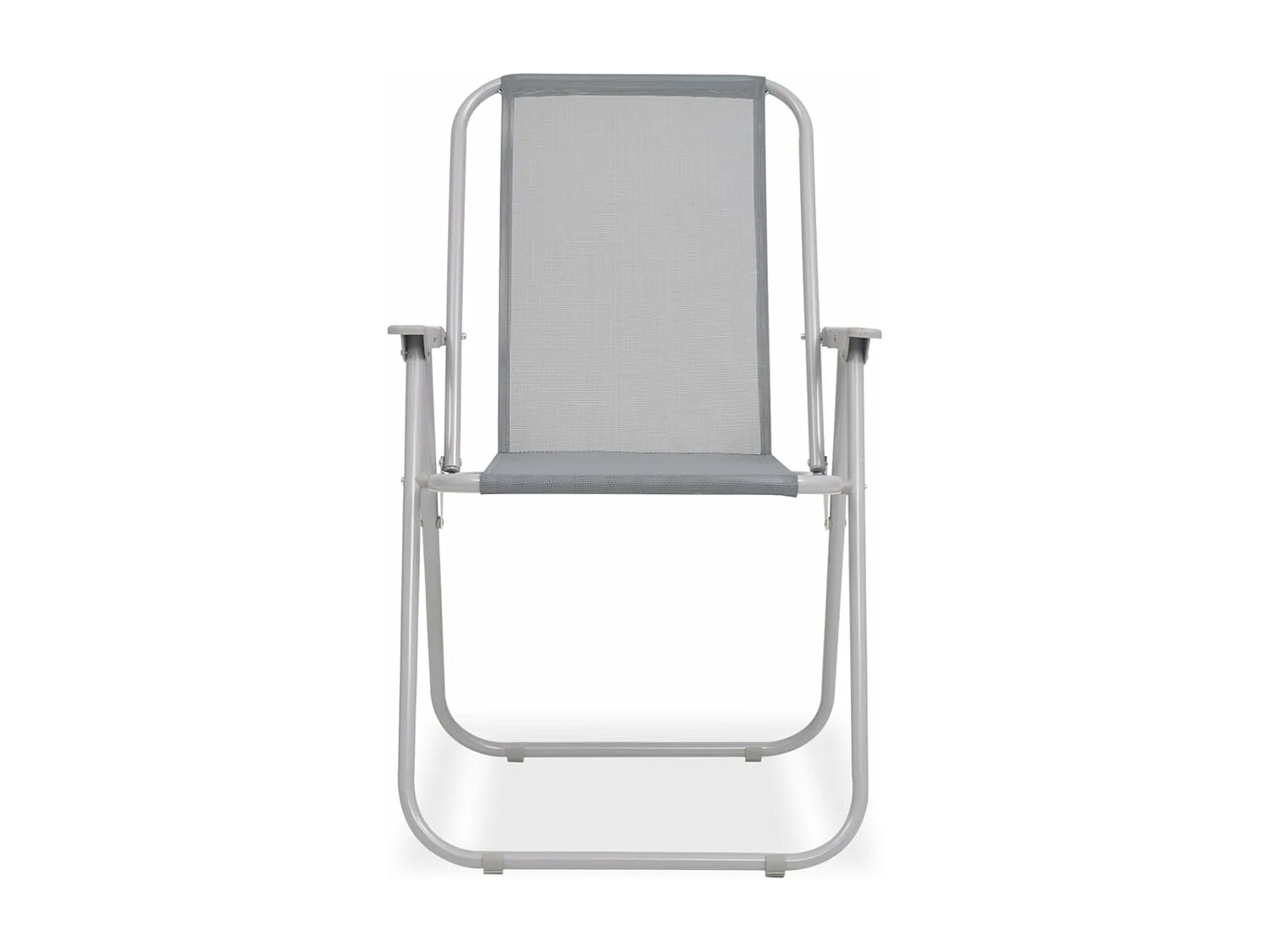 Ensemble à manger d'extérieur 8 pcs Acier et textilène Gris