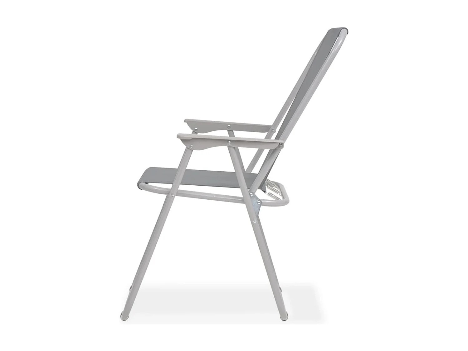 Ensemble à manger d'extérieur 8 pcs Acier et textilène Gris