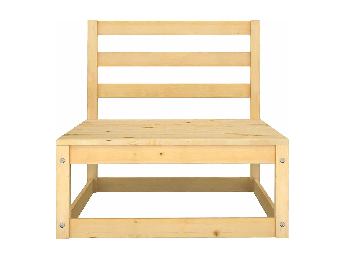 Salon de jardin 9 pcs avec coussins Bois de pin massif