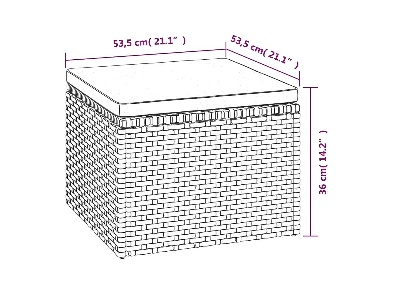 Salon de jardin 3 pcs avec coussins Gris Résine tressée