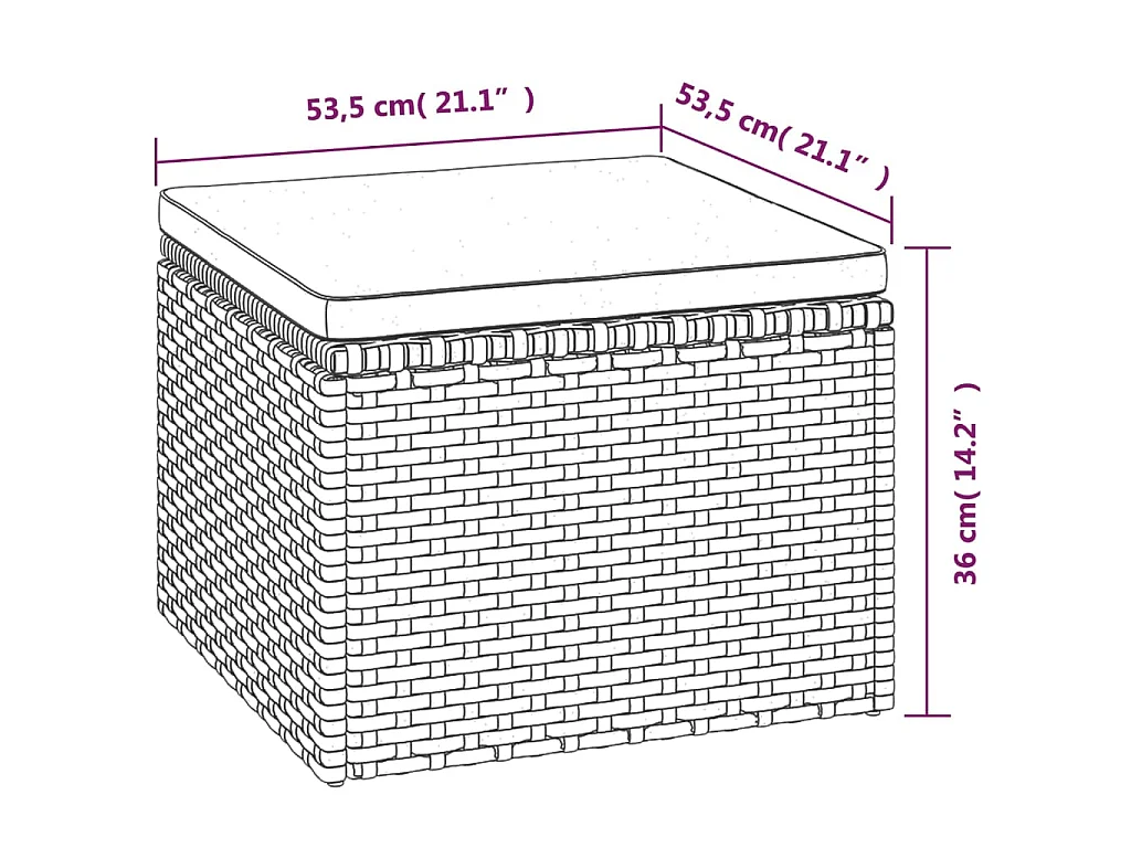 3-tlg. Garten-Lounge-Set mit Kissen Grau Poly Rattan