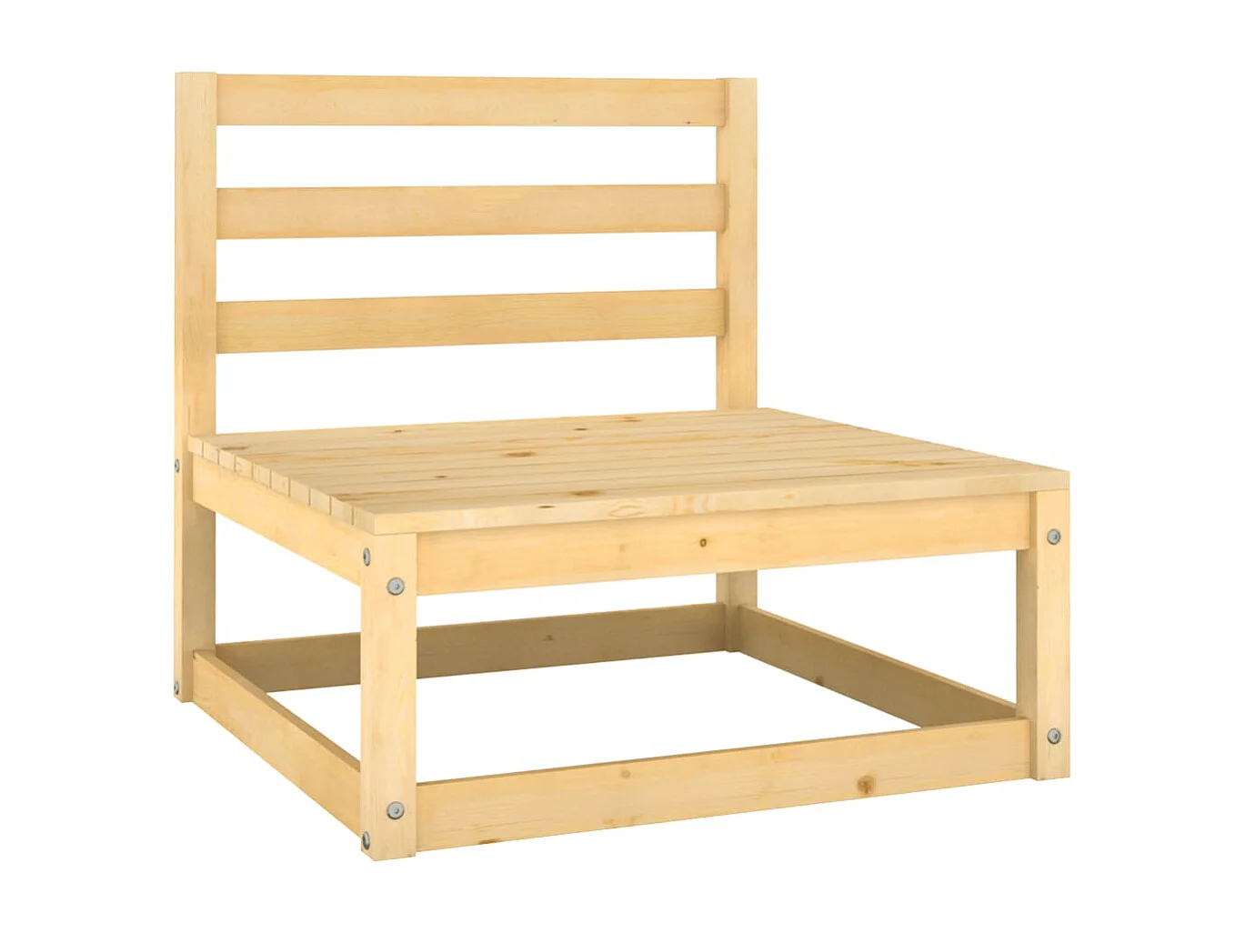 Set Divani da Giardino 5 pz con Cuscini Legno Massello di Pino