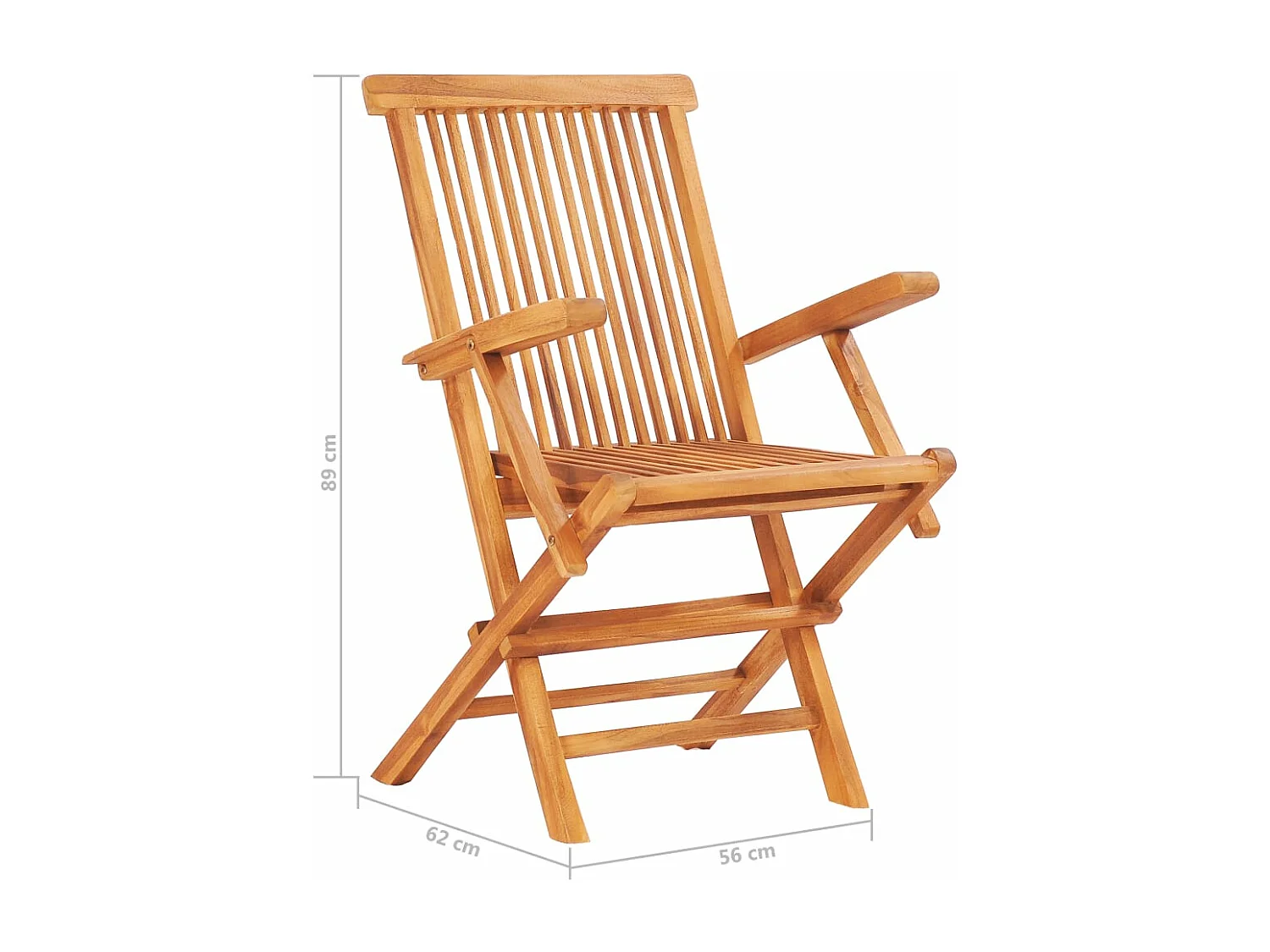 Ensemble à manger d'extérieur pliable 7 pcs Bois solide de teck