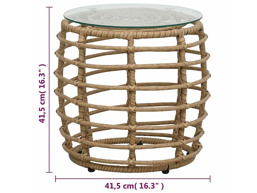 Ensemble de bistro 3 pcs Résine tressée Chêne
