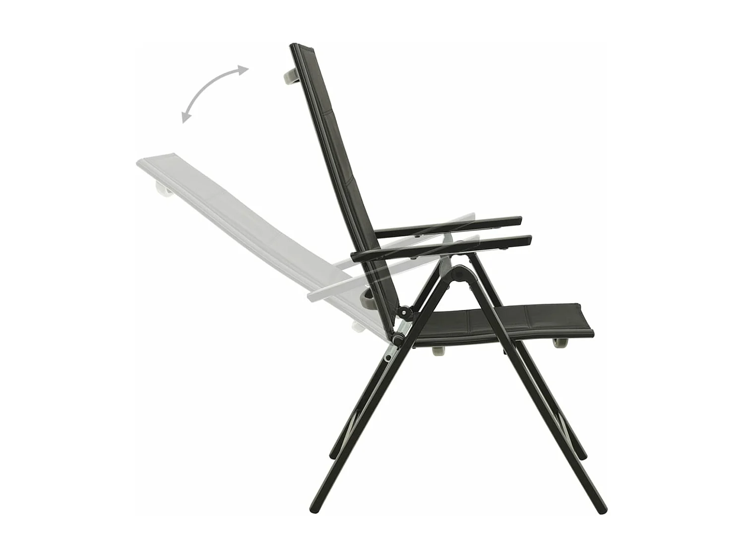 Ensemble de bistrot 3 pcs noir et anthracite