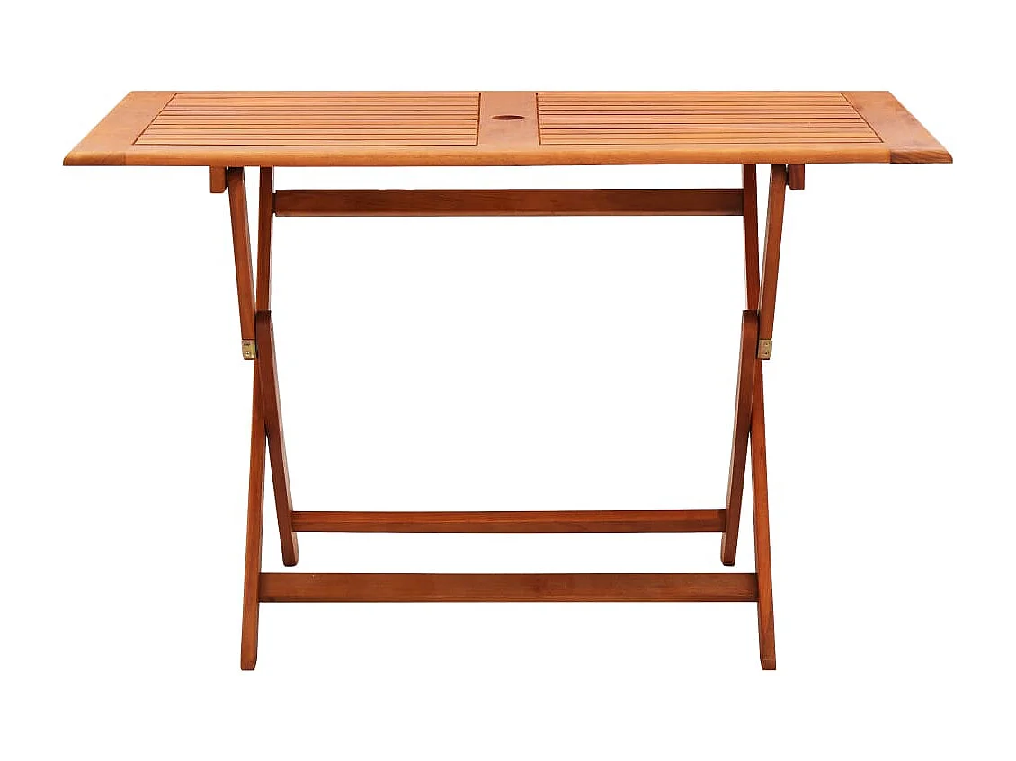 Set Pranzo Pieghevole da Esterno 5 pz in Massello di Eucalipto