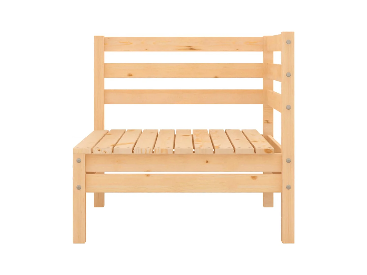 6-tlg. Garten-Lounge-Set Kiefer Massivholz