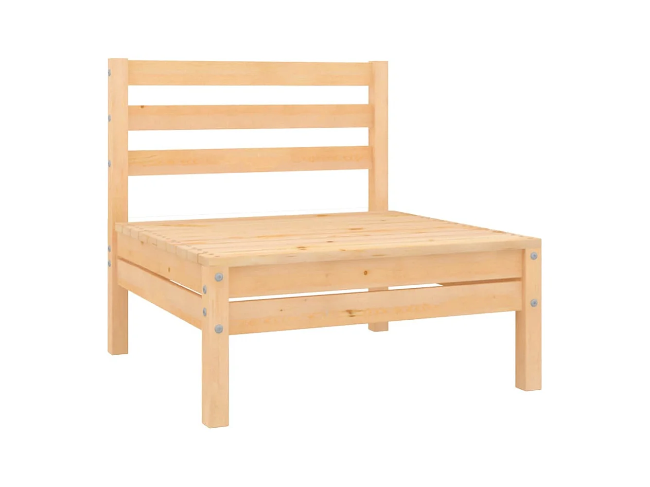 6-tlg. Garten-Lounge-Set Kiefer Massivholz