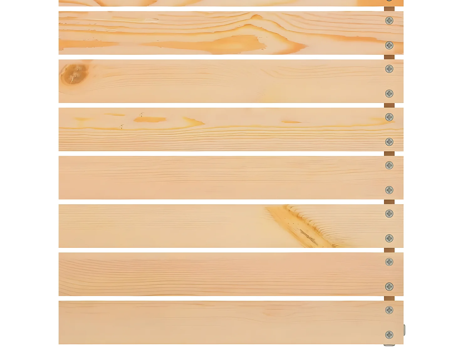 Salon de jardin 8 pcs Bois de pin massif