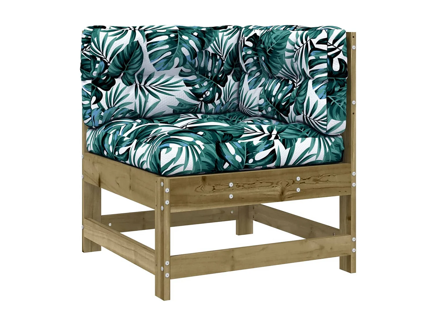 Set Divani da Giardino 8pz con Cuscini Legno Impregnato di Pino