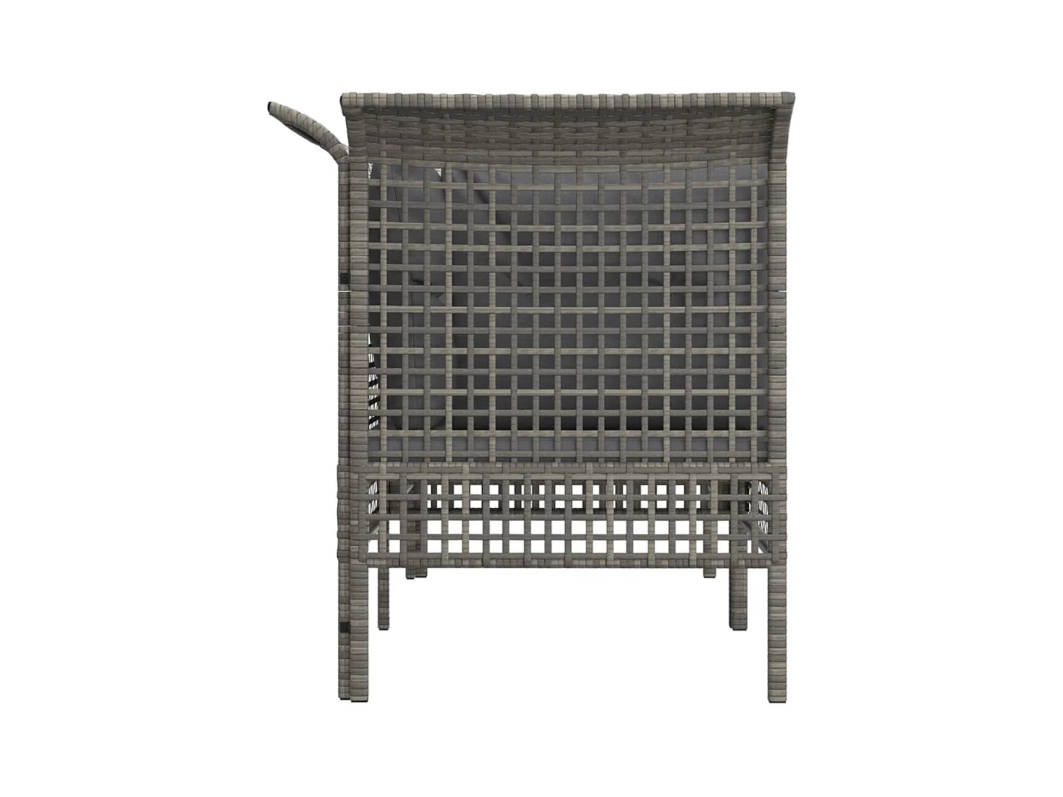 Divani Angolari da Giardino con Cuscini 2pz Polyrattan Grigio