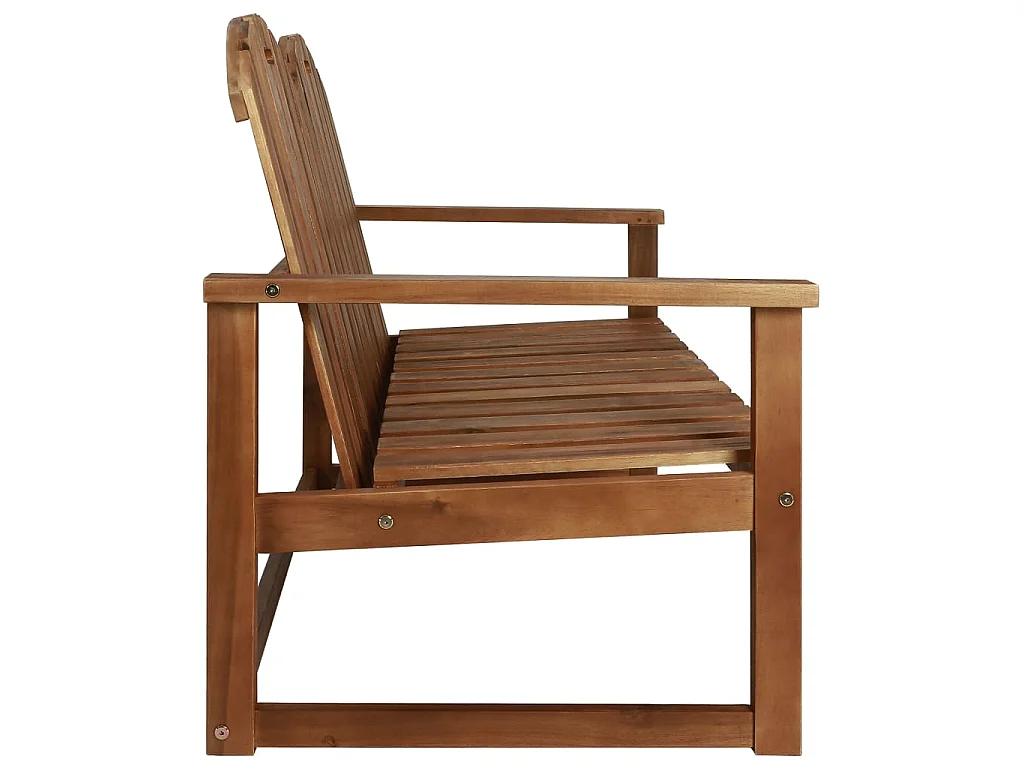 4-delige Loungeset massief acaciahout