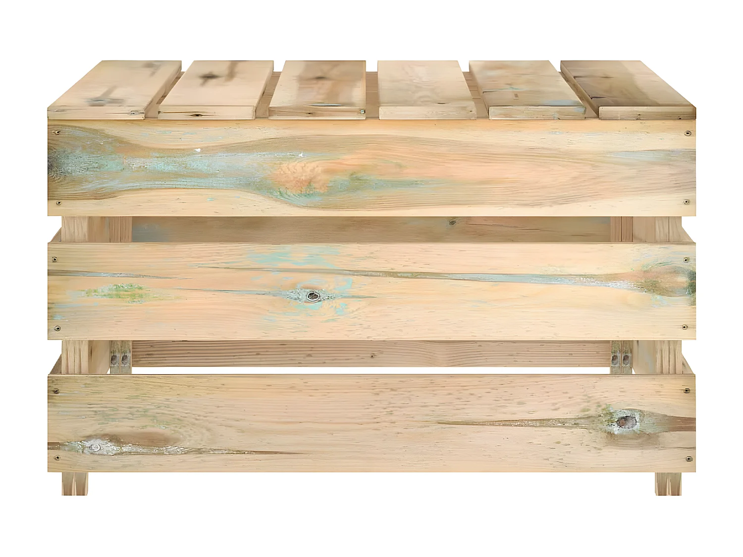 3 pcs conjunto lounge de jardim pinho impregnado verde