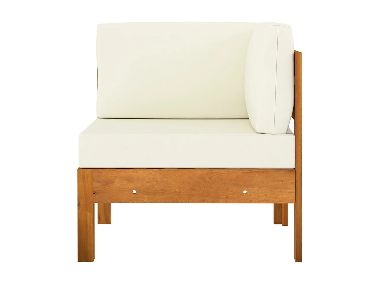 Salon de jardin 5 pièces avec coussins 100 x 60 cm Bois d'acacia