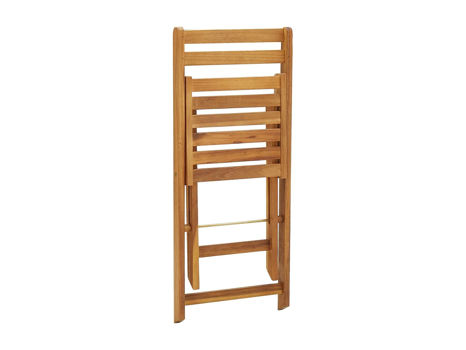 Ensemble de bistro pliable 3 pcs bois d'acacia solide